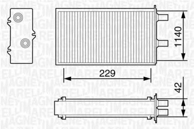 MAGNETI MARELLI 350218055000 -  Теплообменник, отопление салона